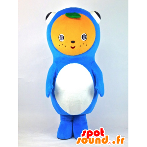 Mascot Mika Toto, jättiläinen kalaa, sininen oranssi pää - MASFR27383 - Mascottes Yuru-Chara Japonaises