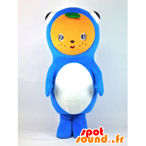 Mika Maskottchen Toto, riesigen Fisch, blau mit einem orangefarbenen Kopf - MASFR27383 - Yuru-Chara japanischen Maskottchen