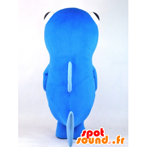 Mascot Mika Toto, peixe gigante, azul com uma cabeça de laranja - MASFR27383 - Yuru-Chara Mascotes japoneses