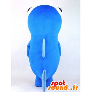 Mascotte de Mika Toto, poisson géant, bleu avec une tête d'orange - MASFR27383 - Mascottes Yuru-Chara Japonaises