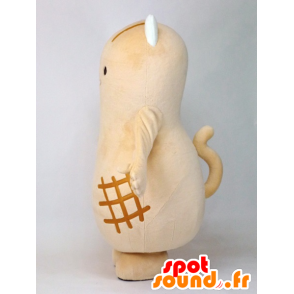 Mascot Pinyattsu, pomarańczowy i biały kot, olbrzymiokomórkowe arachidowy - MASFR27384 - Yuru-Chara japońskie Maskotki