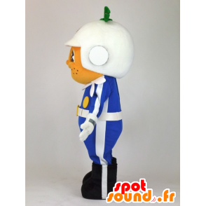 Mascot Manabukun, clementine in politie-uniform - MASFR27385 - Yuru-Chara Japanse Mascottes