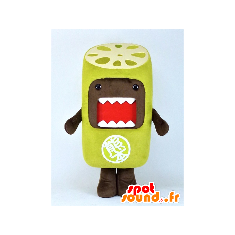 Mascot Domo kun dressed in green lotus root - MASFR27386 - Yuru-Chara Japanese mascots