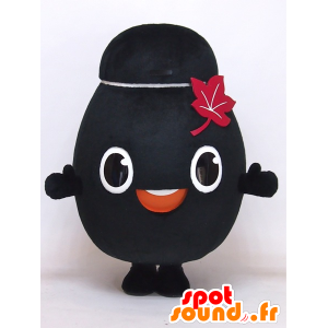 Tsubo-chan maskot, svart mann med et stort hode - MASFR27391 - Yuru-Chara japanske Mascots