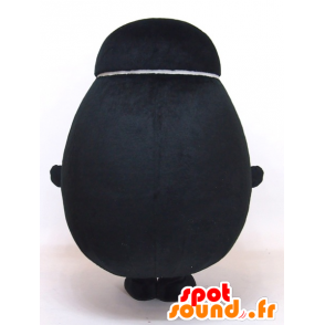 Tsubo-chan maskot, svart man med stort huvud - Spotsound maskot