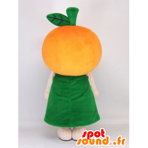 Daliang chan mascot, giant orange with a green dress - MASFR27396 - Yuru-Chara Japanese mascots