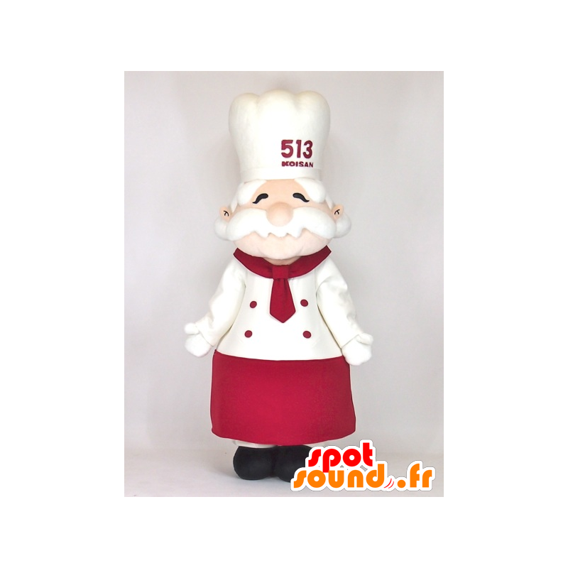 Maskotka Amigo Ojisan, restaurator, kucharz, z toczek - MASFR27397 - Yuru-Chara japońskie Maskotki