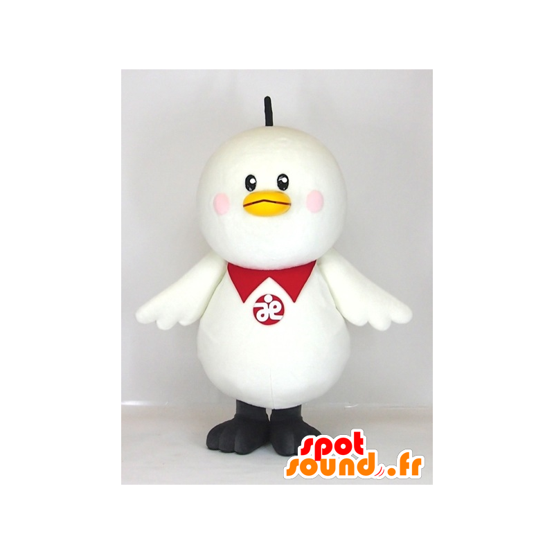 Mascotte de Sagimarukun, oiseau blanc, rond et mignon - MASFR27399 - Mascottes Yuru-Chara Japonaises