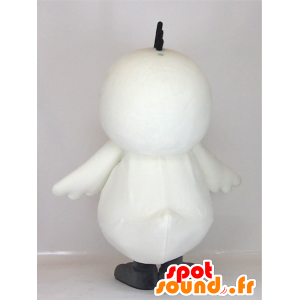 Mascot Sagimarukun, valkoinen lintu, pyöreä ja söpö - MASFR27399 - Mascottes Yuru-Chara Japonaises