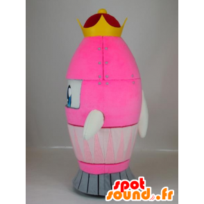 Mascot Queen chan, rosa rakett med gul krone - MASFR27401 - Yuru-Chara japanske Mascots