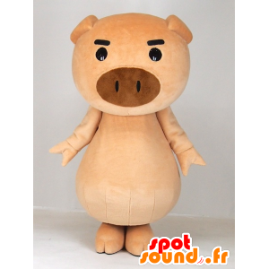 Mascot Yoshibuta-kun, a giant pink pig - MASFR27402 - Yuru-Chara Japanese mascots