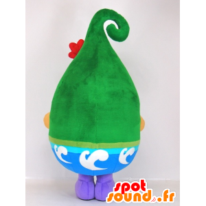 Mascotte Nottorin, l'uomo verde, con gli occhi neri - MASFR27404 - Yuru-Chara mascotte giapponese