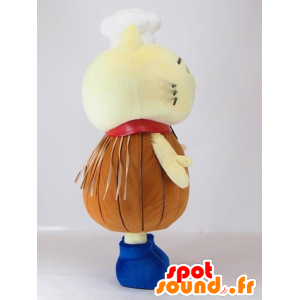 Mascota Shirojan, gato amarillo y marrón con un sombrero - MASFR27405 - Yuru-Chara mascotas japonesas