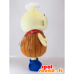 Mascota Shirojan, gato amarillo y marrón con un sombrero - MASFR27405 - Yuru-Chara mascotas japonesas