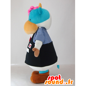 Mascot Nabeshima Genki-kun, blå og hvit ku morsomt - MASFR27407 - Yuru-Chara japanske Mascots