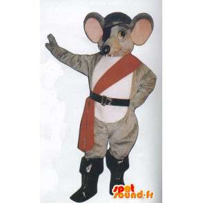 Mascotte de rat en tenue de pirate - MASFR007075 - Mascottes de Pirates