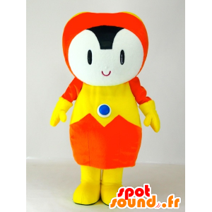 Energy-kun mascot, orange and yellow man with a jet-pack - MASFR27413 - Yuru-Chara Japanese mascots