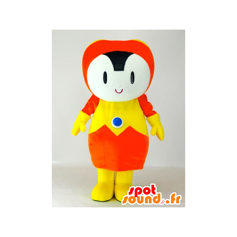 Mascot Energy-kun, oransje og gul fyr med en jet pack - MASFR27413 - Yuru-Chara japanske Mascots