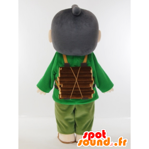 Mascot Sontokun Ninomiya, japanischen Mann mit Holz - MASFR27415 - Yuru-Chara japanischen Maskottchen