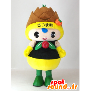 Satsumaru chan mascotte, gigante mela pino - MASFR27416 - Yuru-Chara mascotte giapponese