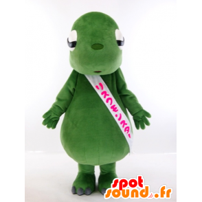 Mascot Risumongu dinossauro verde gigante e divertido - MASFR27419 - Yuru-Chara Mascotes japoneses