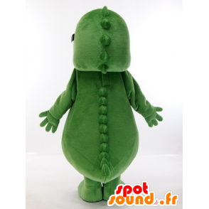 Mascotte de Risumongu, dinosaure vert géant et amusant - MASFR27419 - Mascottes Yuru-Chara Japonaises