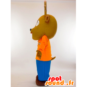 Mascot Kamoshika, καφέ αντιλόπη αέρα γέλιο - MASFR27422 - Yuru-Χαρά ιαπωνική Μασκότ