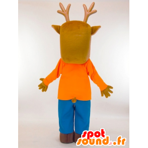 Kamoshika maskot, brun antilope med en latter - Spotsound