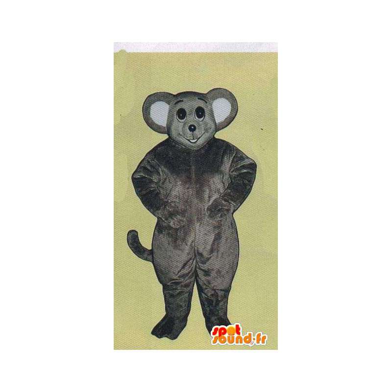 Grå mus maskot, enkle og kan tilpasses - MASFR007080 - mus Mascot