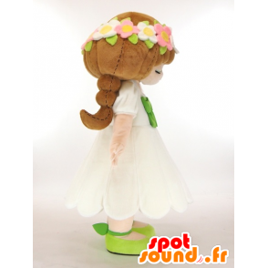 Mascot Kusuguru-chan, Princess with a pretty white dress - MASFR27425 - Yuru-Chara Japanese mascots