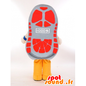 Basketbal oranje en geel Giant Mascot - MASFR27427 - Yuru-Chara Japanse Mascottes