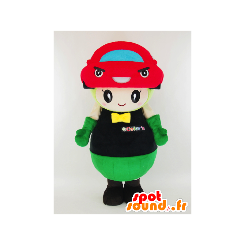 Color chan mascot, man with a car on the head - MASFR27432 - Yuru-Chara Japanese mascots