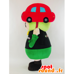 Mascotte de Color chan, bonhomme avec une voiture sur la tête - MASFR27432 - Mascottes Yuru-Chara Japonaises