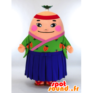 Maskot Saijo Oyster Akazome, Asian člověk po celý - MASFR27433 - Yuru-Chara japonské Maskoti