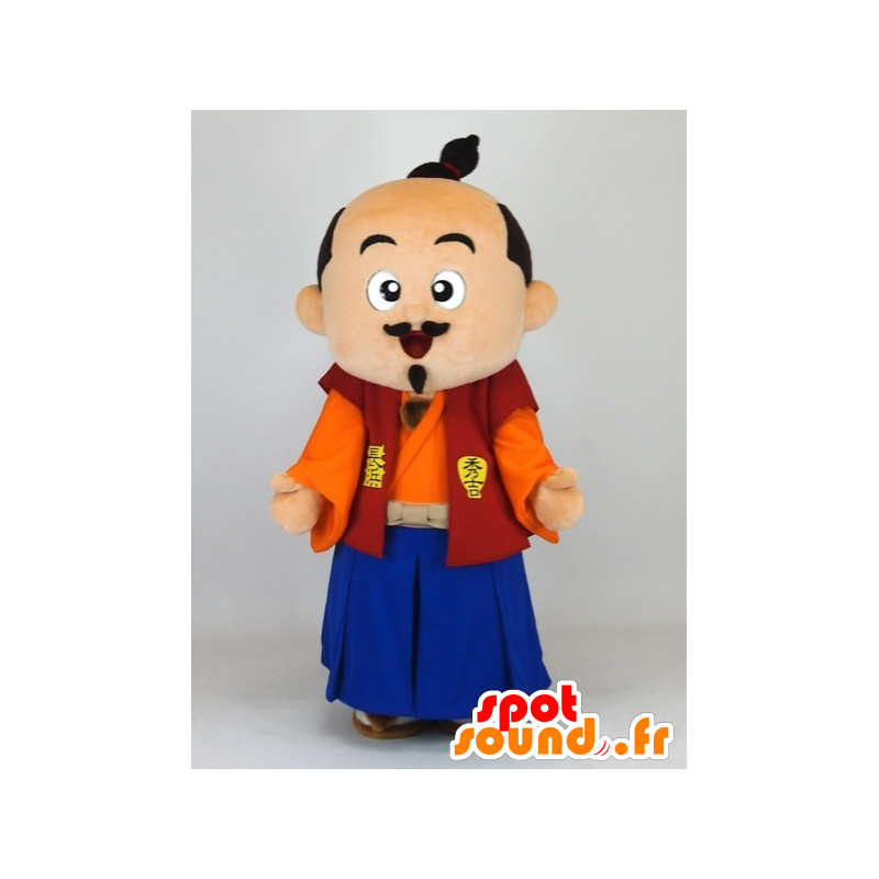 Kun mascot Hideyoshi, Japanese man in traditional dress - MASFR27436 - Yuru-Chara Japanese mascots