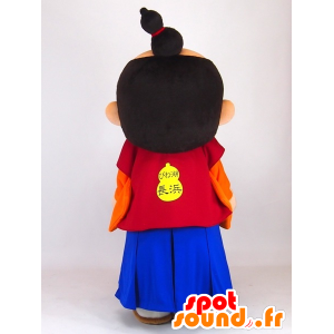 Mascot Hideyoshi kun, japansk mand i traditionel kjole -