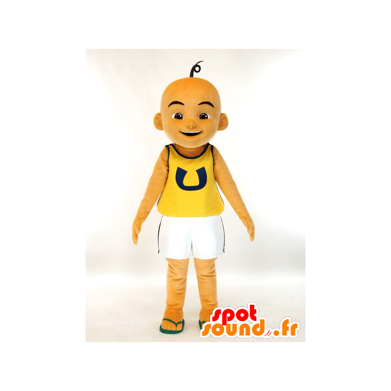 UPIN mascot, bald and tanned boy smiling - MASFR27437 - Yuru-Chara Japanese mascots