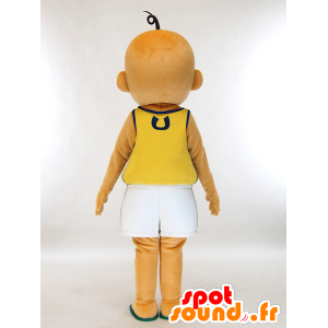 UPIN mascotte, calvo e abbronzato ragazzo sorridente - MASFR27437 - Yuru-Chara mascotte giapponese