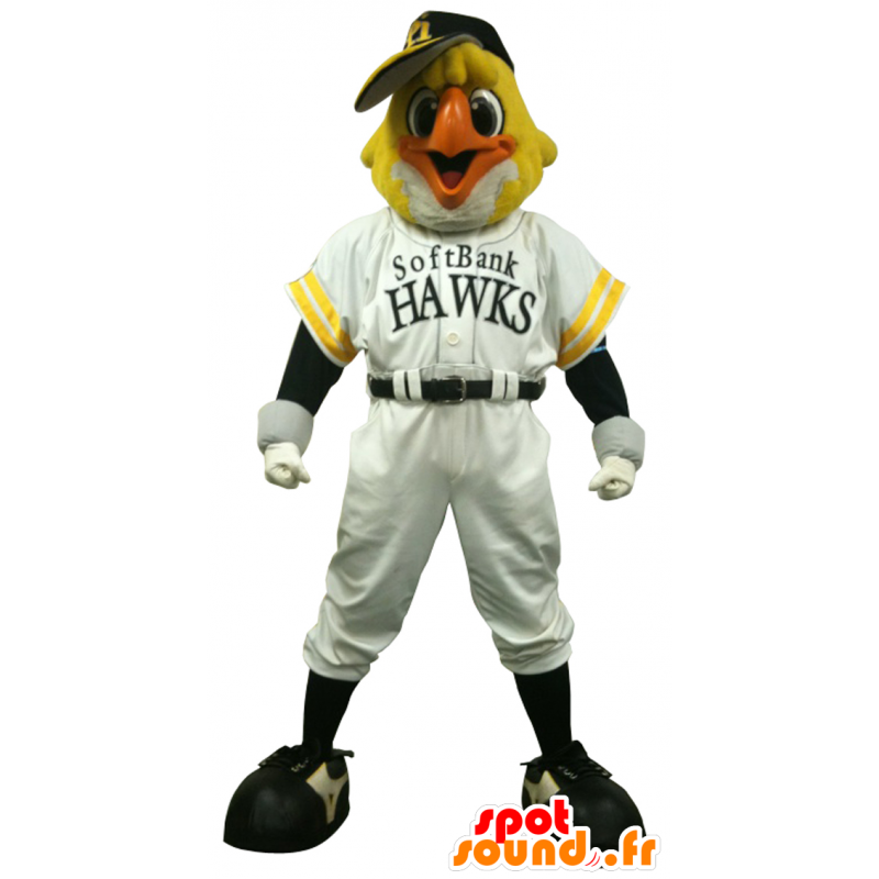 Soft bank Hawks mascot, yellow and white hawk sports - MASFR27451 - Yuru-Chara Japanese mascots