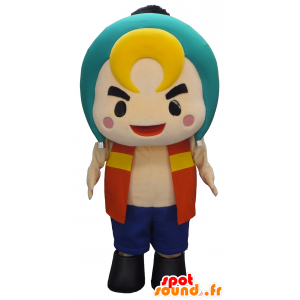 Mascotte de Sorin, garçon blond en tenue colorée - MASFR27458 - Mascottes Yuru-Chara Japonaises