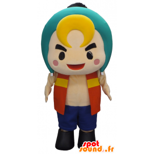 Sorin Maskottchen, blonden Jungen in bunten Kleidung - MASFR27458 - Yuru-Chara japanischen Maskottchen