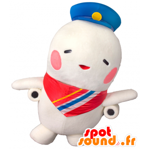 Mascot Sorayan obří bílé letadlo, velmi hezký - MASFR27460 - Yuru-Chara japonské Maskoti