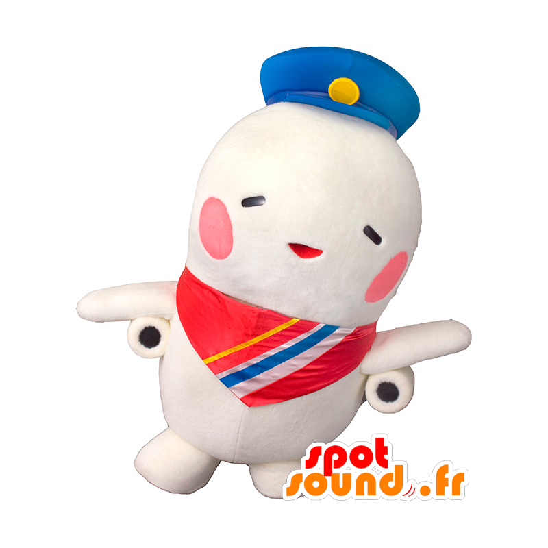 Mascotte de Sorayan, avion blanc géant, très mignon - MASFR27460 - Mascottes Yuru-Chara Japonaises