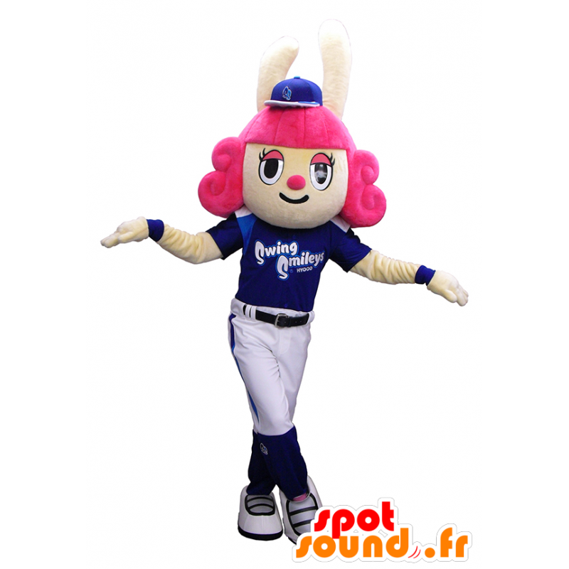 Suinbitto-chan mascot, baseball held to daughter - MASFR27462 - Yuru-Chara Japanese mascots