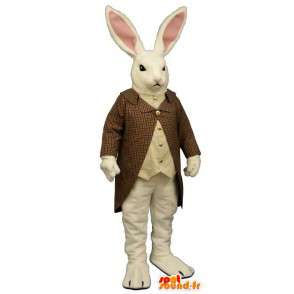 Conejo blanco traje de la mascota - MASFR007087 - Mascota de conejo