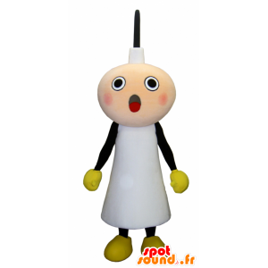 Mascotte de Tawawachan, bougie géante blanche et noire - MASFR27469 - Mascottes Yuru-Chara Japonaises