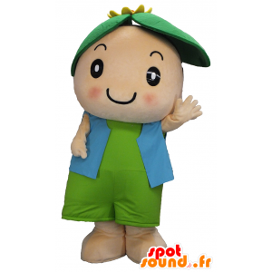 Mascot Tsuwakun, lapsi lootuskukan päähän - MASFR27472 - Mascottes Yuru-Chara Japonaises