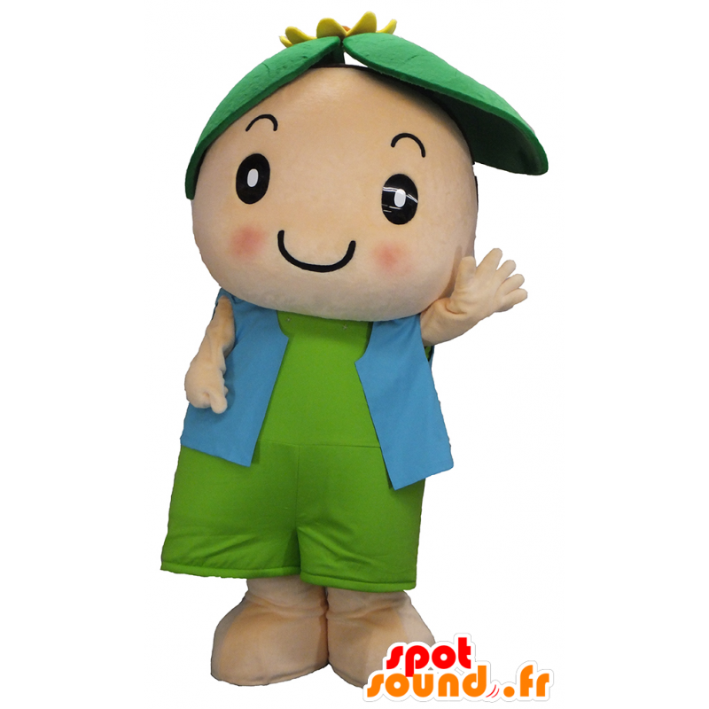 Tsuwakun mascot, child with a lotus flower on the head - MASFR27472 - Yuru-Chara Japanese mascots