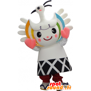 Mascot Tsuwamin hymyilevä mies lintu - MASFR27475 - Mascottes Yuru-Chara Japonaises