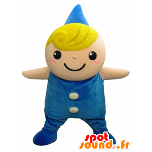 Yumerun mascotte, piccolo ragazzo biondo con il cappello blu - MASFR27489 - Yuru-Chara mascotte giapponese